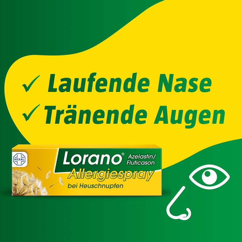 Lorano Allergiespray bei Heuschnupfen 23 g Nasenspray