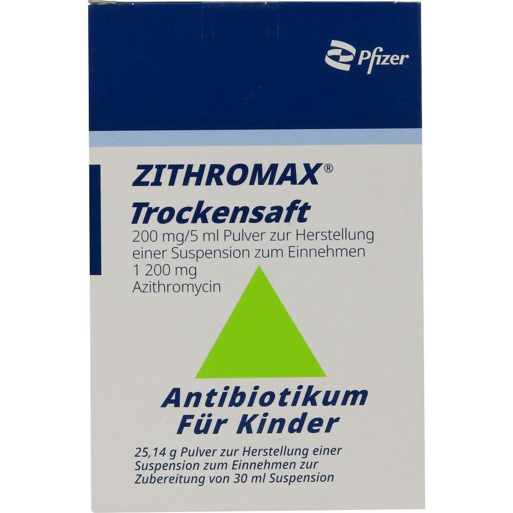 Zithromax 200mg/5ml Kdr.von 26-45kg 30 ml Pulver zur Herstellung einer Suspension zum Einnehmen