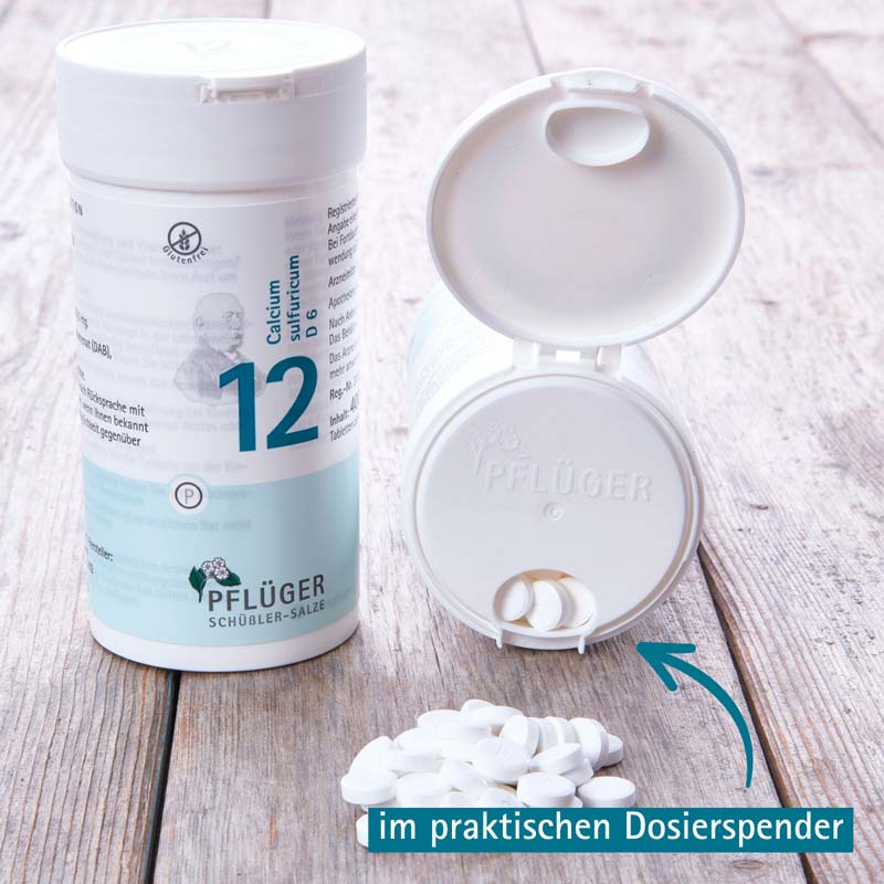 Schüßler-Salz Nr. 12 Calcium sulfuricum D6 400 St Tabletten