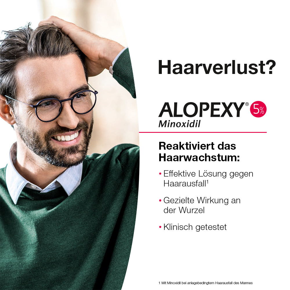 ALOPEXY 5% Lösung zur Anwendung auf der Haut 3X60 ml Lösung