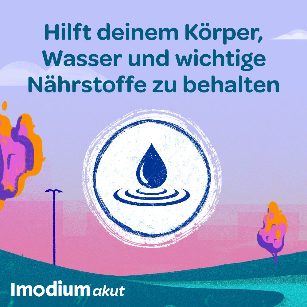 Imodium akut Duo - bei akutem Durchfall mit Blähungen oder Krämpfen