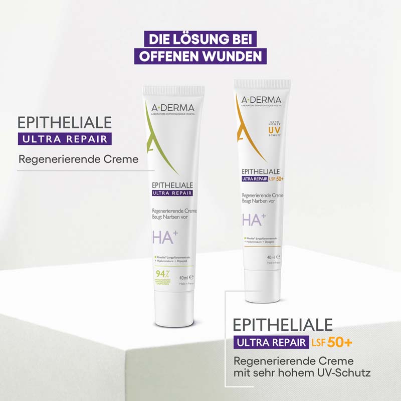 A-DERMA EPITHELIALE ULTRA REPAIR Regenerierende Creme LSF50+ 40 ml Creme