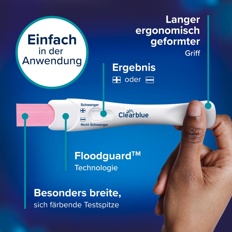 Clearblue Schwangerschaftstest schnelle Erkennung 1 St Test
