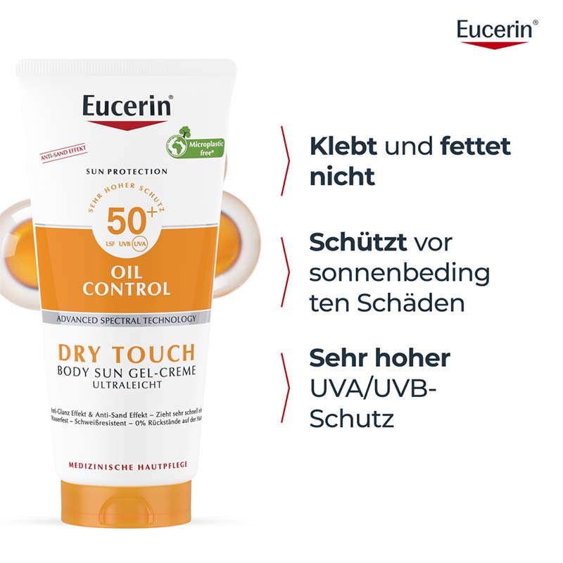 Eucerin SUN OIL CONTROL DRY TOUCH BODY SUN GEL-CREME ULTRALEICHT LSF 50+  200 ml Creme