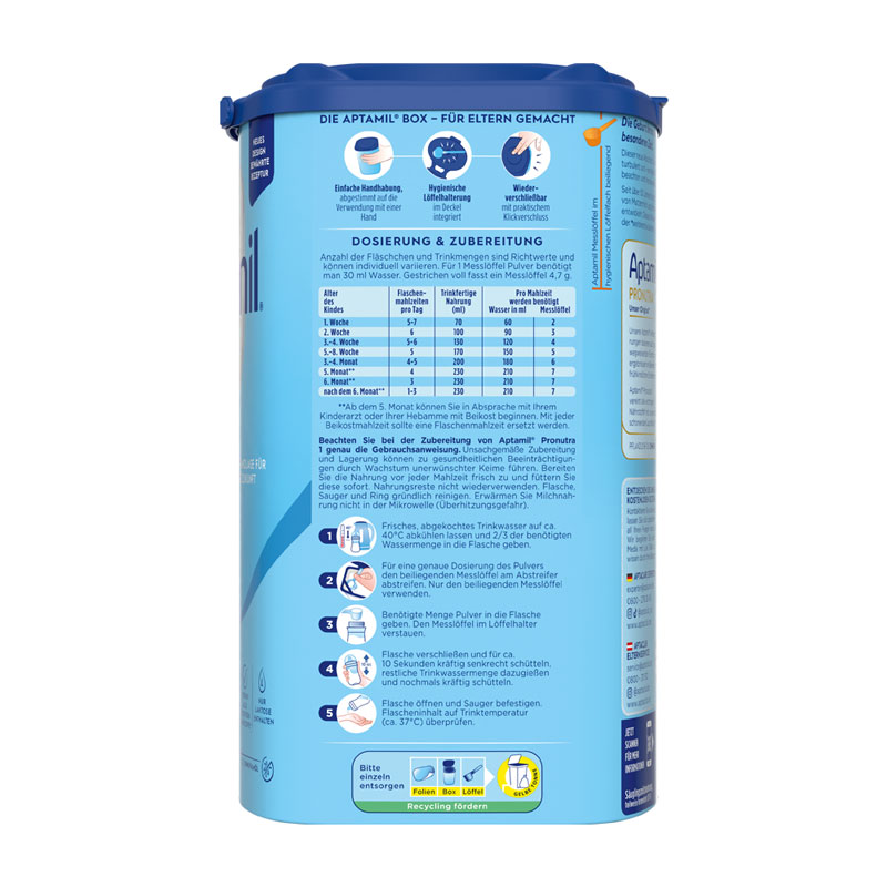 Aptamil PRONUTRA 1 ANFANGSMILCH 800 g Pulver