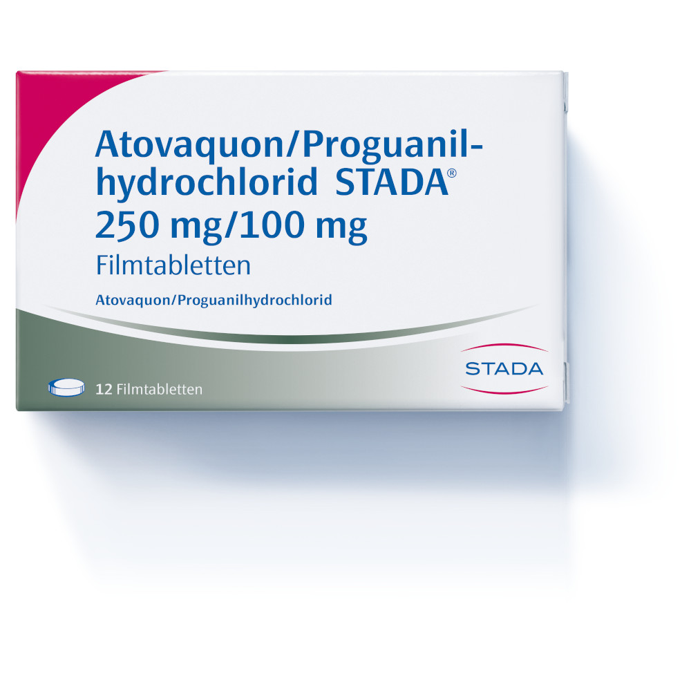 Atovaquon/Proguanilhydrochlorid STADA 250mg/100mg 12 St Filmtabletten
