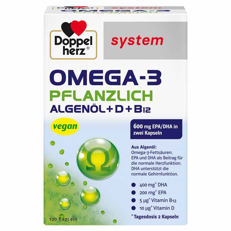 Doppelherz system OMEGA-3 PFLANZLICH 120 St Kapseln