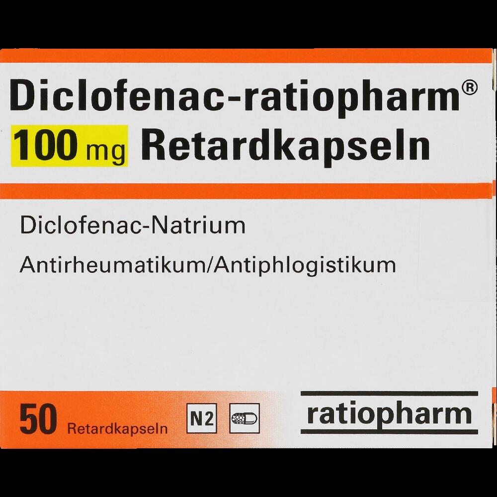 Diclofenac-ratiopharm 100mg 50 St Retard-Kapseln