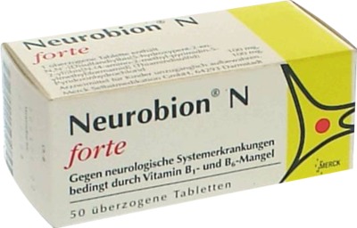 NEUROBION N forte überzogene Tabletten 50 St Überzogene Tabletten