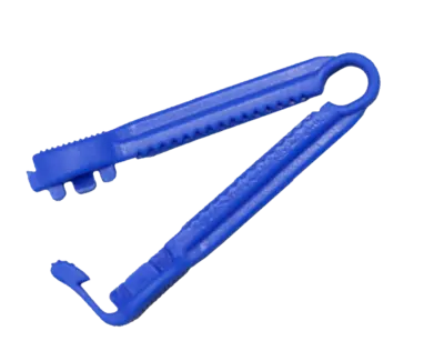 KATHETERKLEMME blau unsteril 10 St