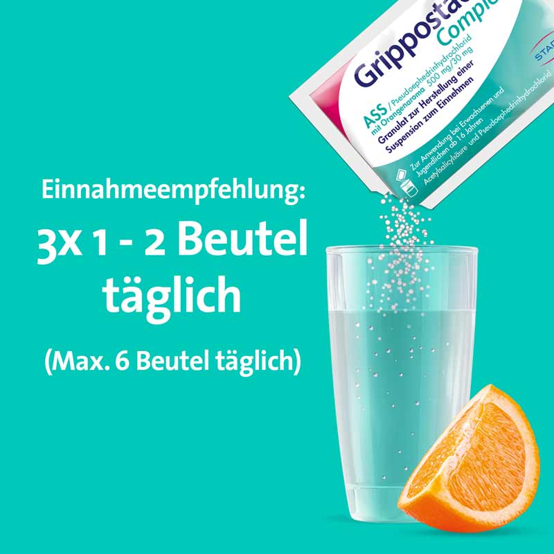 Grippostad Complex Orange 10 St Granulat zur Herstellung einer Suspension zum Einnehmen