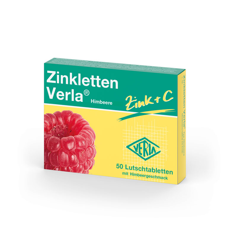 Zinkletten Verla Typ Himbeere  50 St Lutschtabletten