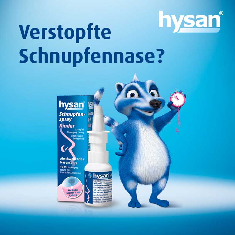 HYSAN Schnupfenspray Kinder 0,5mg/ml 10 ml Nasenspray