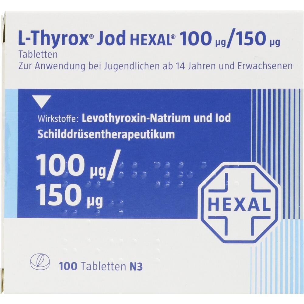 L-Thyrox Jod HEXAL 100μg/150μg 100 St Tabletten