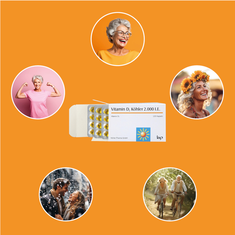 Vitamin D3 Köhler 2000 IE 120 St Kapseln