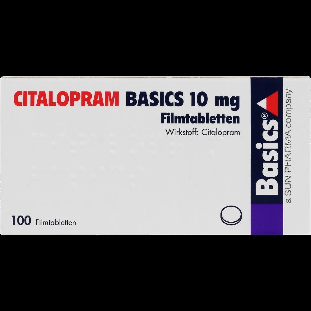 Citalopram BASICS 10mg 100 St Filmtabletten
