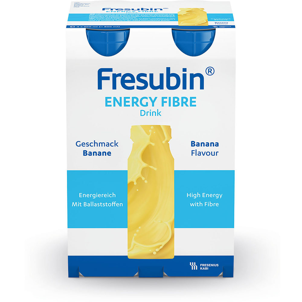 Fresubin Energy Fibre Trinknahrung Banane 6X4X200 ml Lösung