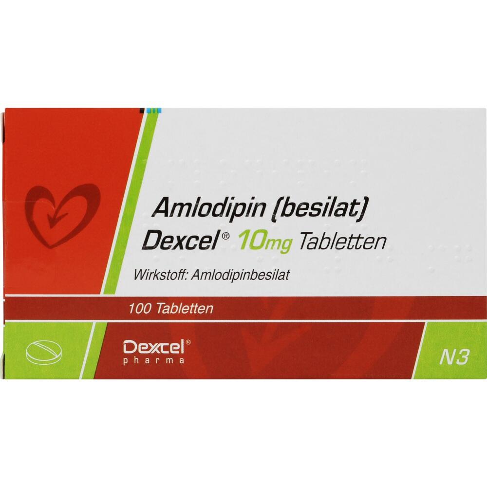 Amlodipin (besilat) Dexcel 10mg 100 St Tabletten
