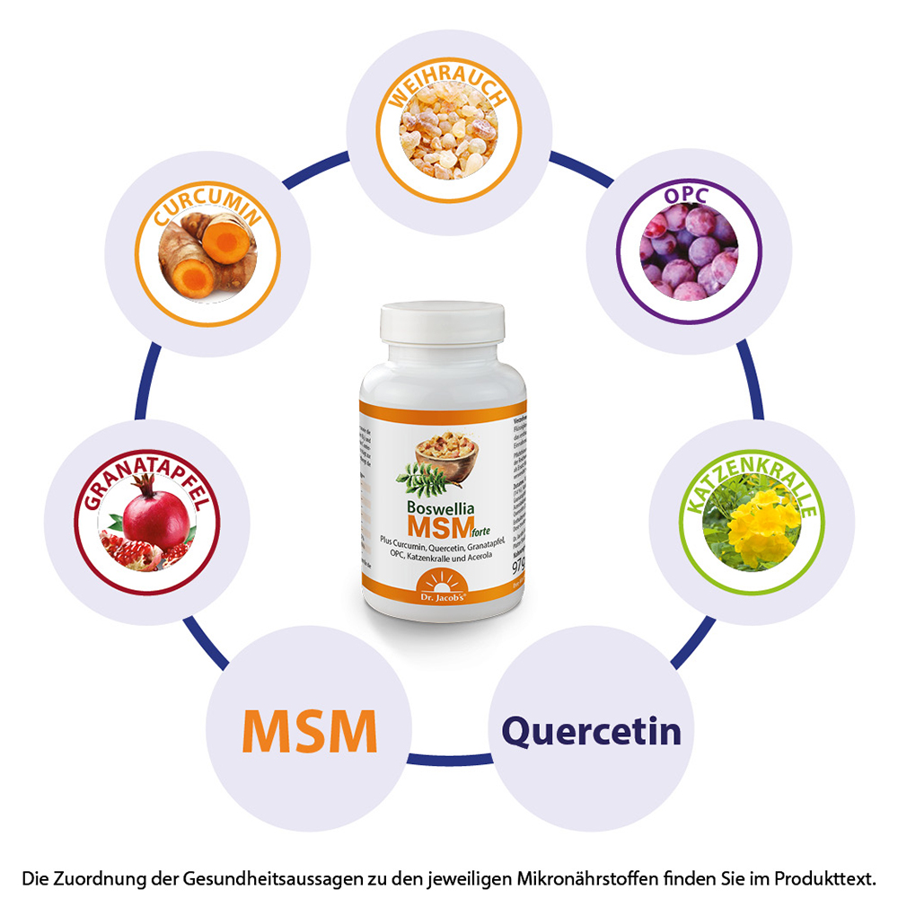 Dr. Jacob's Boswellia MSM forte Weihrauch Schwefel OPC