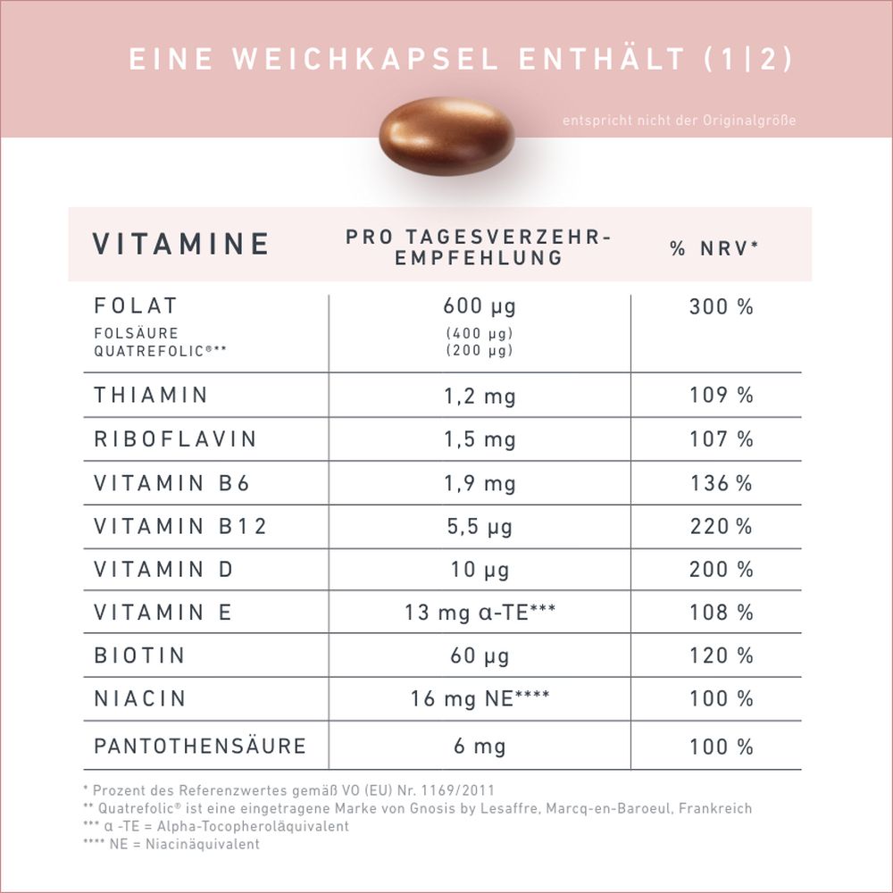 Velnatal 1 Babyplanung 90 St Weichkapseln
