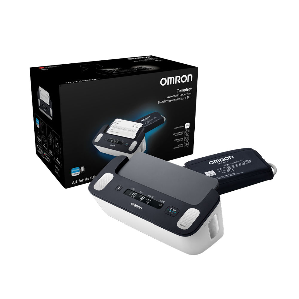 OMRON Complete Blutzuckermessgerät + EKG Oberarm 1 St