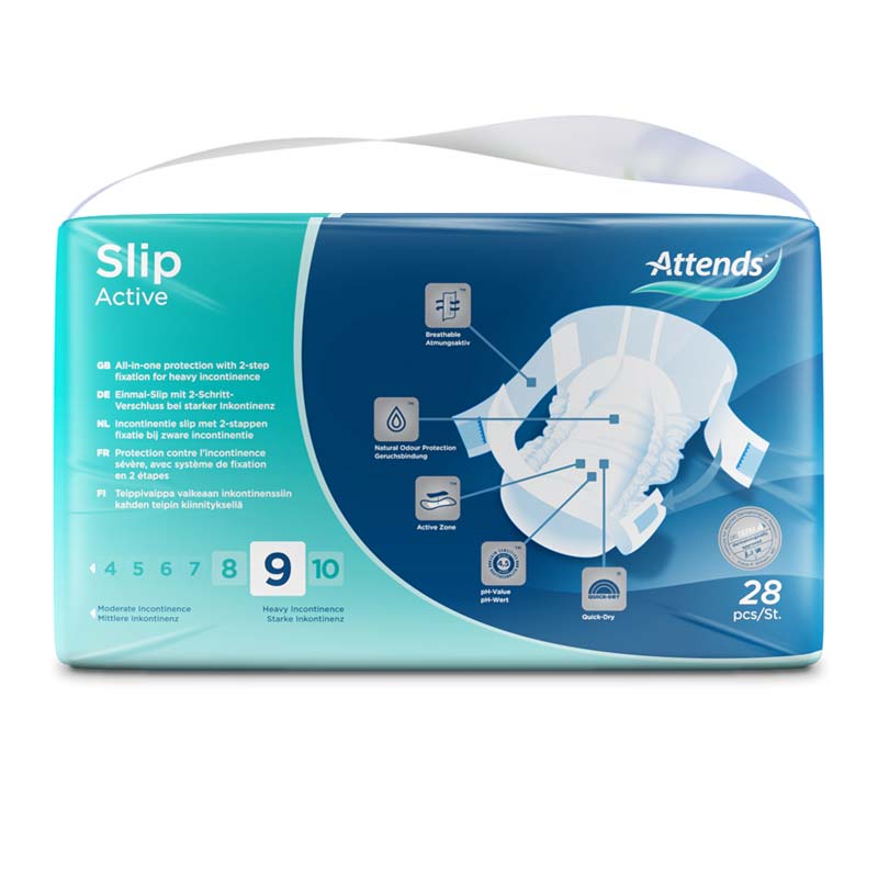 ATTENDS Slip Active 9 medium Box 4X28 St