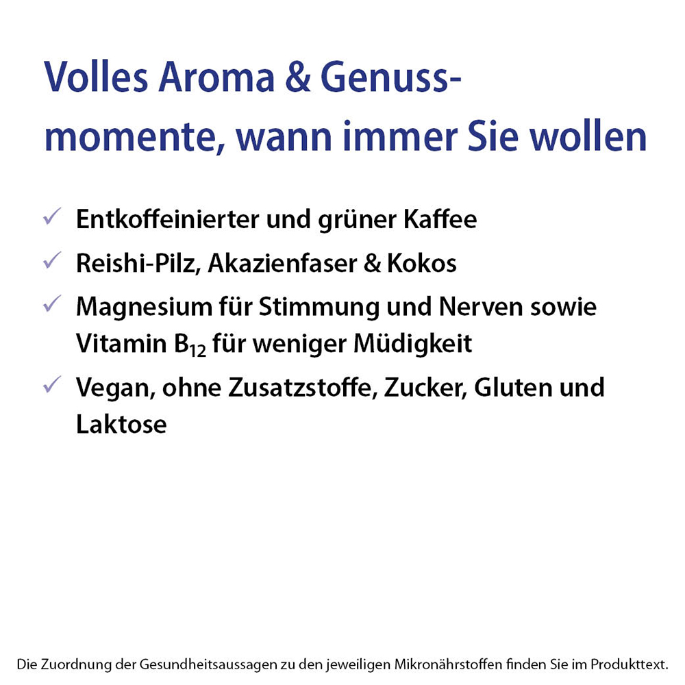 Chi-Cafe free Wellness Kaffee entkoffeiniert + Akazienfaser