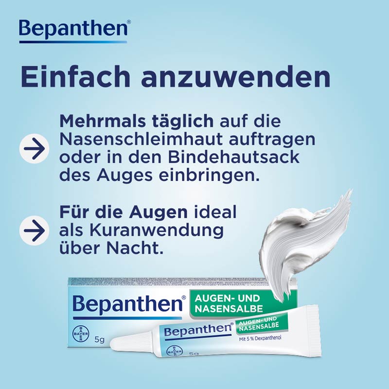 Bepanthen AUGEN- UND NASENSALBE 10 g Augen- und Nasensalbe