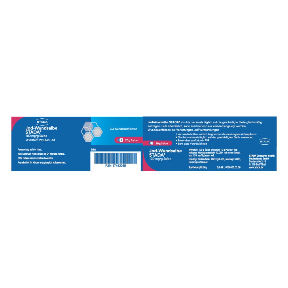 Jod-Wundsalbe STADA 20 g Salbe