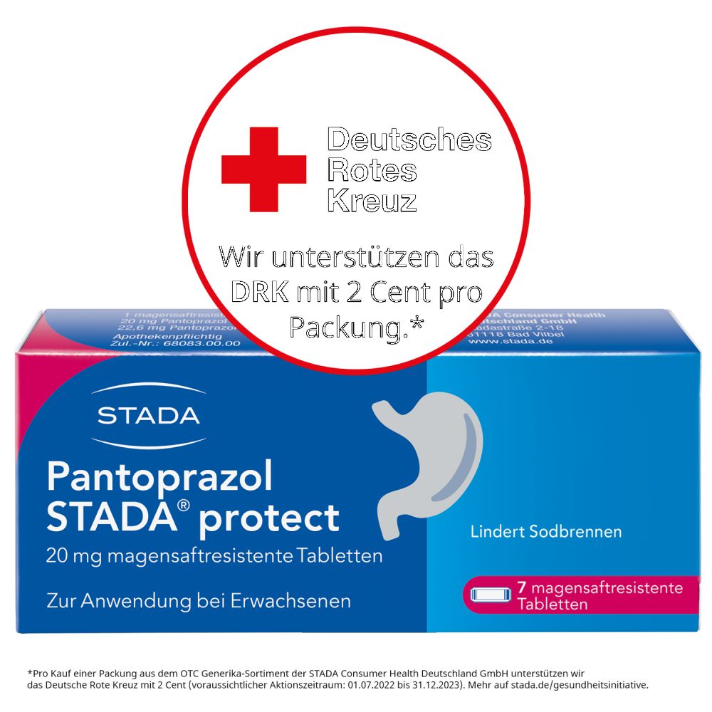 Pantoprazol STADA protect 20mg 7 St Tabletten magensaftresistent