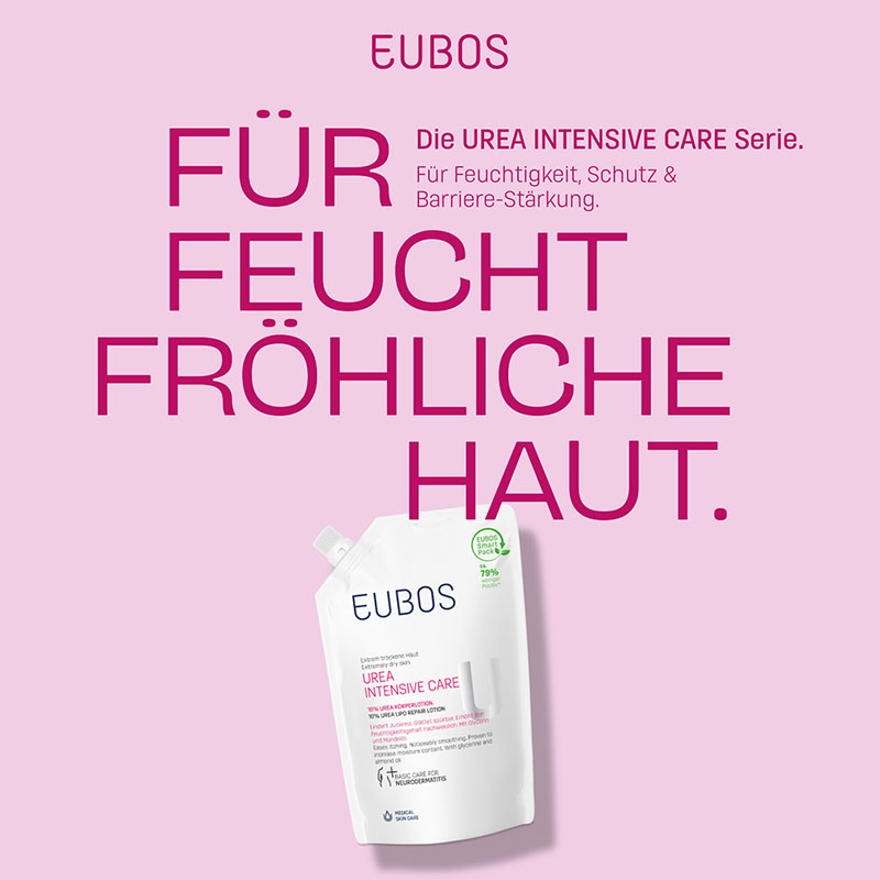 Eubos Extrem trockene Haut UREA INTENSIVE CARE 10% Körperlotion Nachfüllbeutel 400 ml Lotion