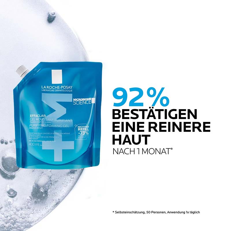 LA ROCHE-POSAY EFFACLAR SCHÄUMENDES REINIGUNSGGEL Nachfüllpack 400 ml Gel