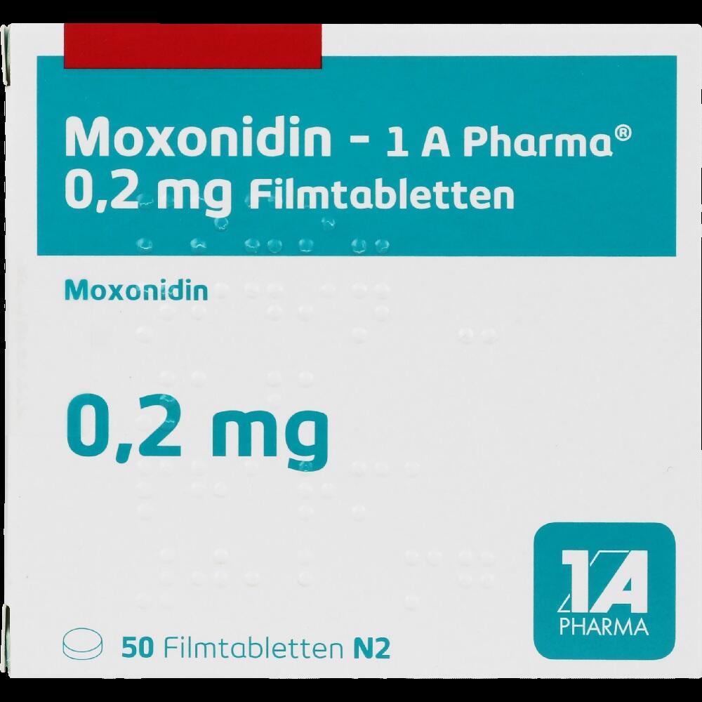 MOXONIDIN-1 A Pharma 0,2 mg Filmtabletten 50 St Filmtabletten