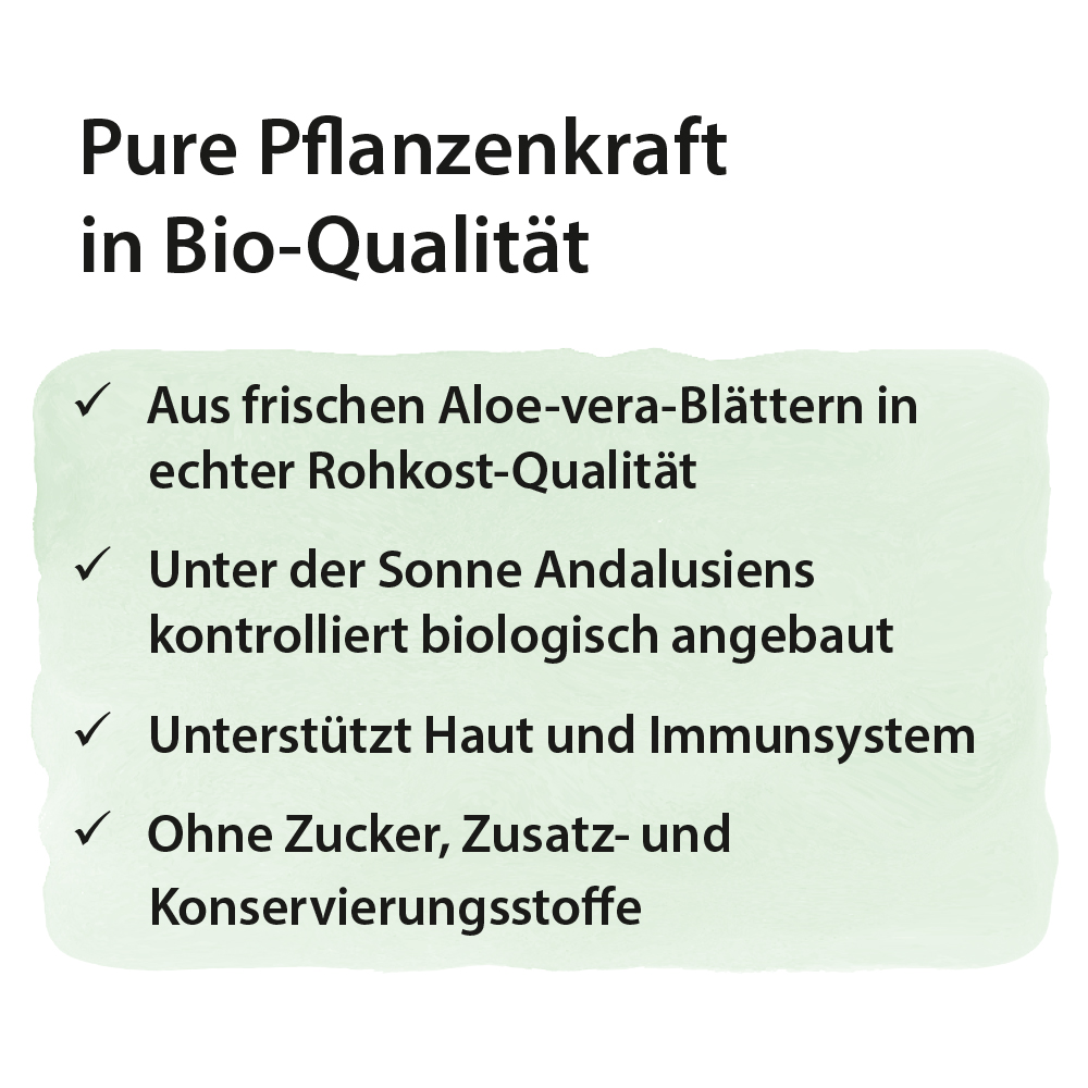 Dr. Jacob's Aloe Vera Gel Saft Bio Rohkost-Qualität Acerola