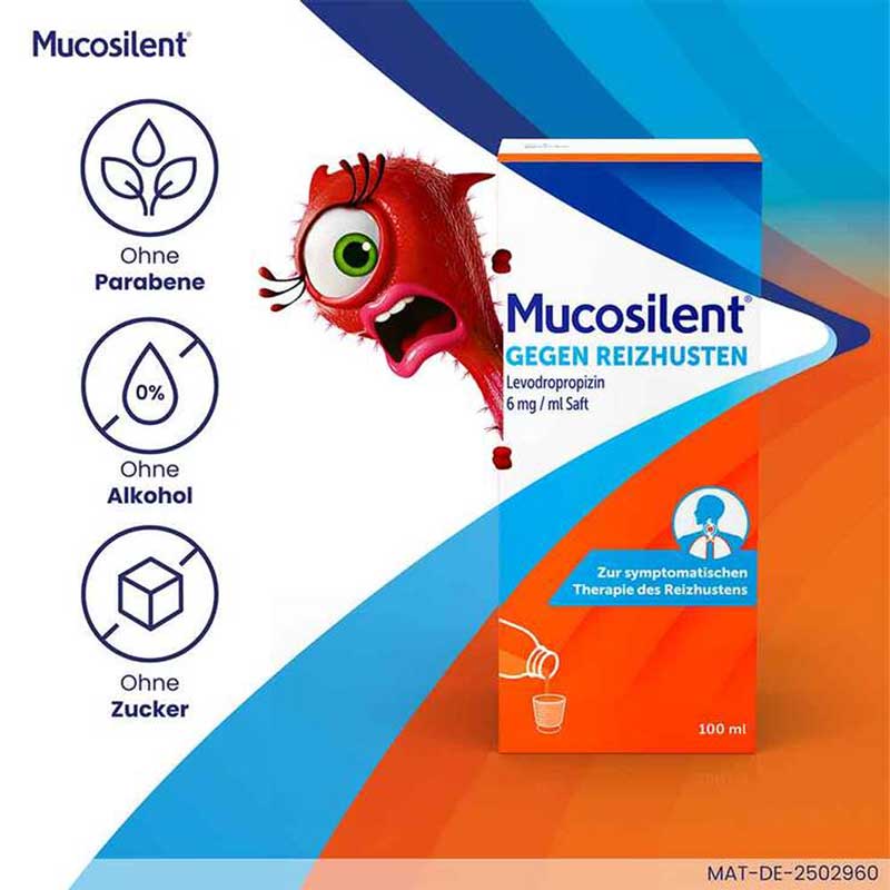 Mucosilent GEGEN REIZHUSTEN 100 ml Lösung zum Einnehmen