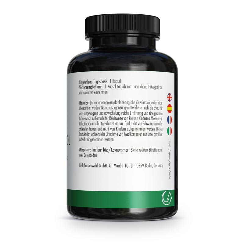 GREEN NATURALS RESVERATROL 500mg trans-Resveratrol 60 St Kapseln