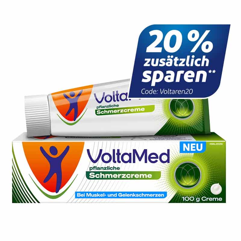 VoltaMed pflanzliche Schmerzcreme - Jetzt 20% sparen 100 g Creme