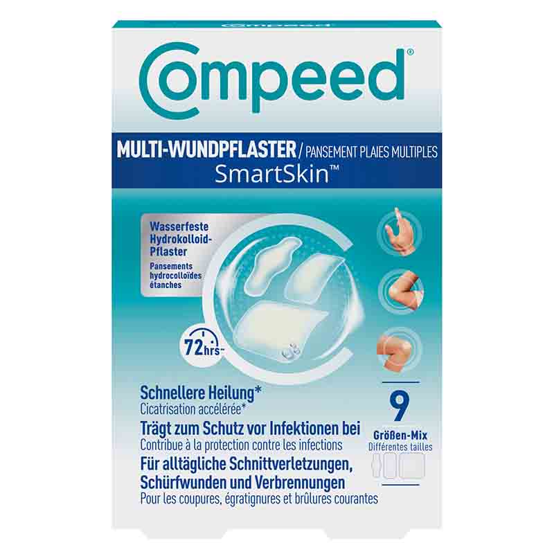 Compeed MULTI-WUNDPFLASTER Größen-Mix 9 St Pflaster