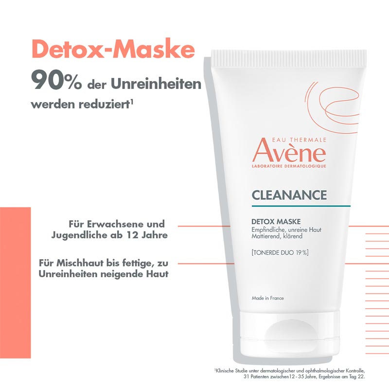 Avène CLEANANCE DETOX MASKE  50 ml Gesichtsmaske