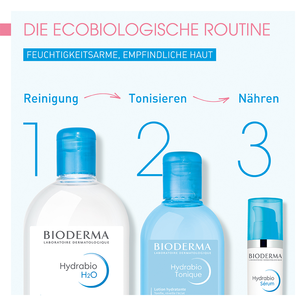 BBIODERMA Hydrabio H2O Feuchtigkeitsspendendes Mizellen-Reinigungswasser  100 ml Lösung
