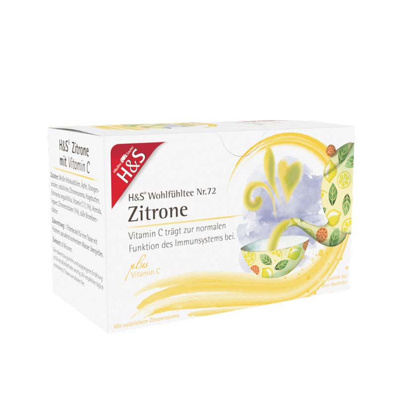 H&S Wohlfühltee Zitrone mit Vitamin C 20X2.5 g Filterbeutel