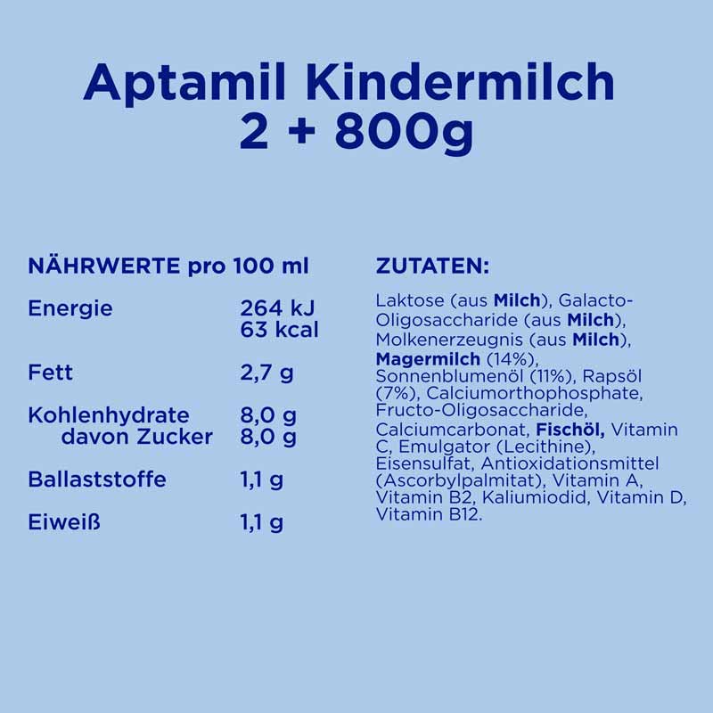 Aptamil PRONUTRA KINDERMILCH 2+ 800 g Pulver