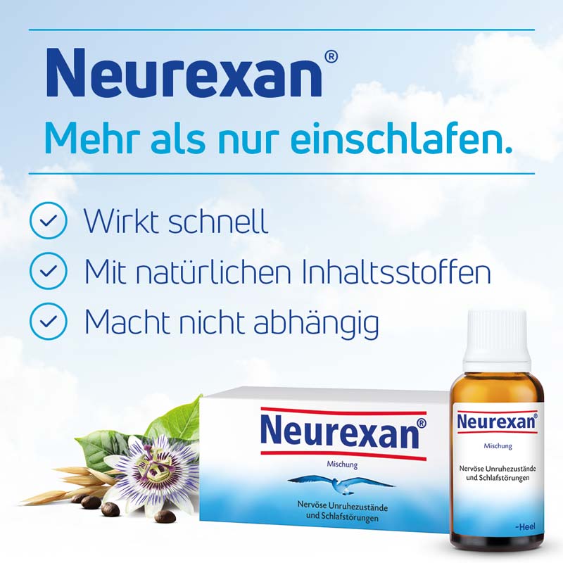 Neurexan bei Schlafstörungen und  nervösen Unruhezuständen 30 ml Tropfen