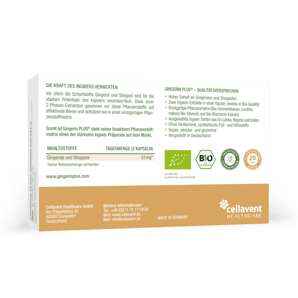GINGERIN PLUS 60 St Kapseln