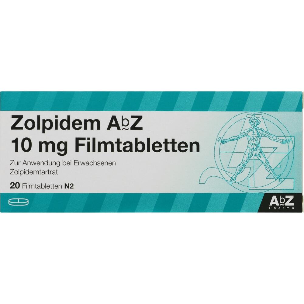 Zolpidem AbZ 10mg 20 St Filmtabletten
