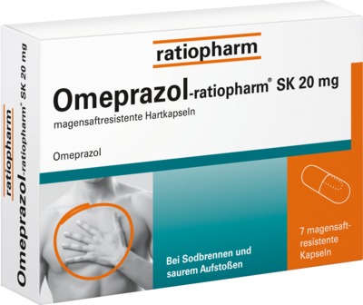 Omeprazol-ratiopharm SK 20 mg 7 St Kapseln magensaftresistent
