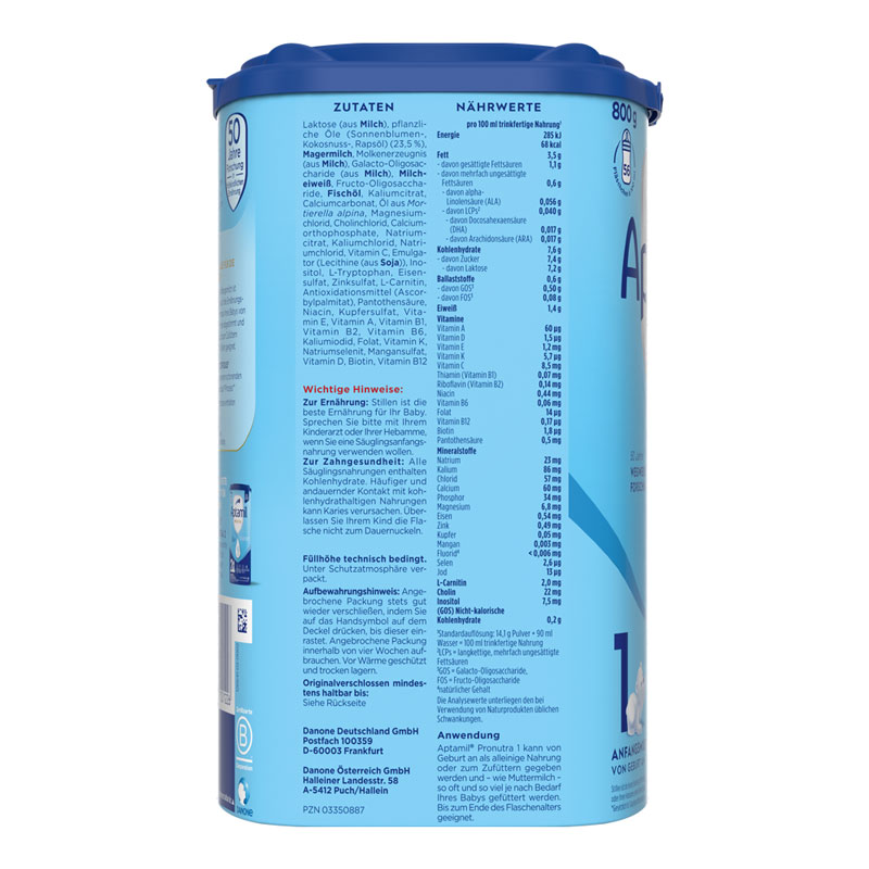 Aptamil PRONUTRA 1 ANFANGSMILCH 800 g Pulver