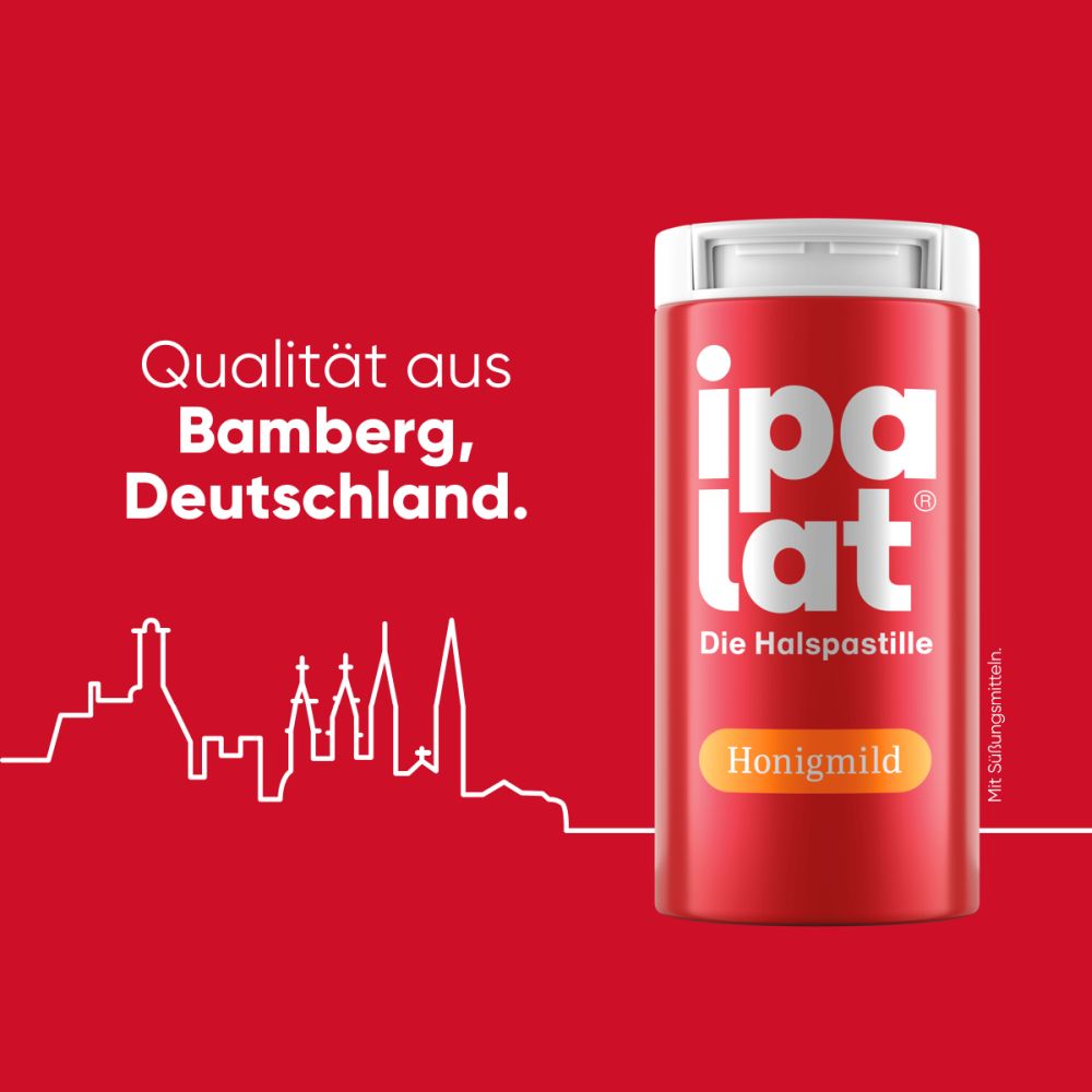 ipalat Die Halspastille Honigmild mentholfrei ohne Zucker 400 St Pastillen