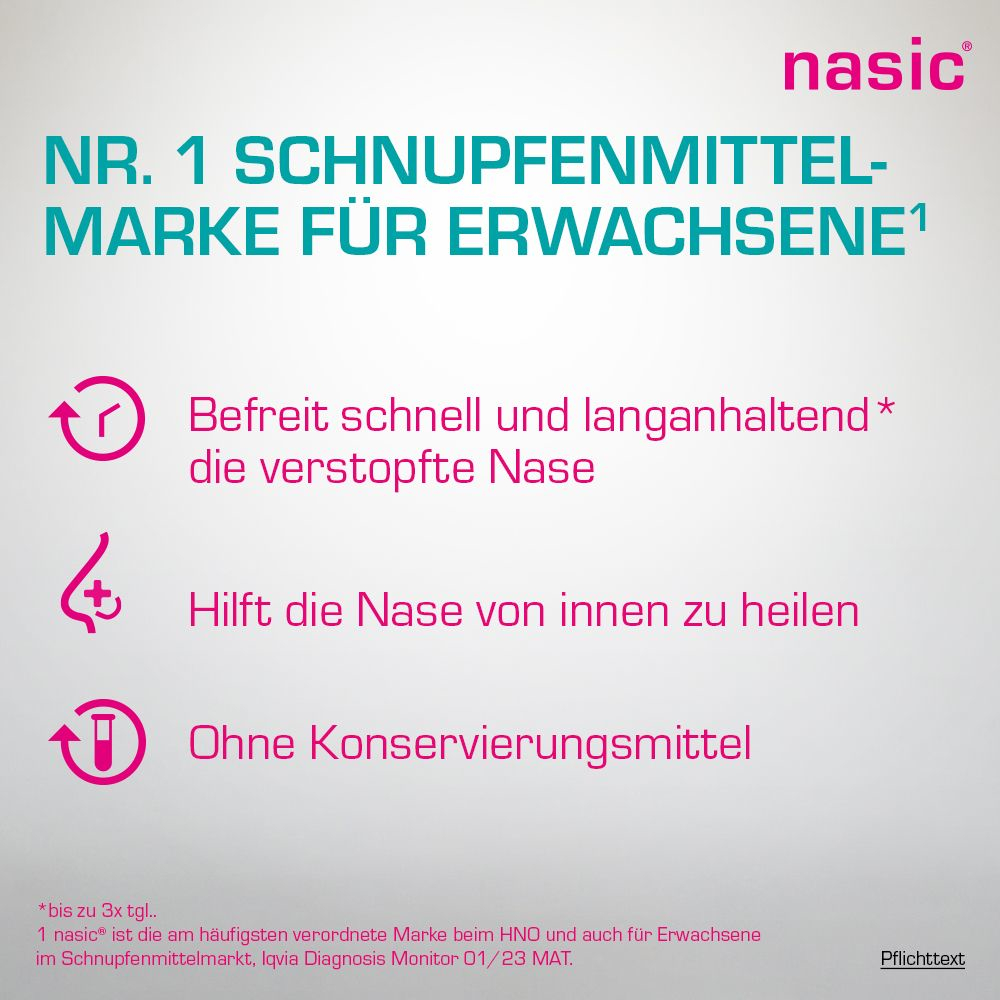 nasic O.K. Nasenspray Erwachsene und Schulkinder 10 ml Nasenspray