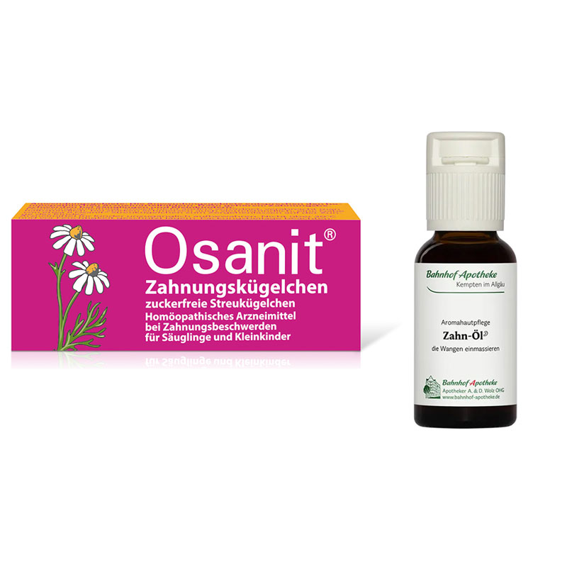 Zahnöl + Osanit Zahnungskügelchen Set 1 St Sparset